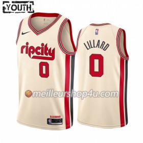 Maillot Basket Enfant Portland Trail Blazers Damian Lillard 0 2019-20 Nike City Edition Swingman